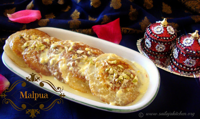 images of Malpua Recipe / Malpua Rabdi Recipe /  Indian Pancake Dessert / Malpoa Recipe - Holi Special 