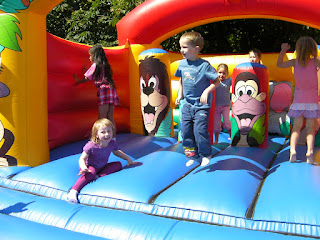 bouncy castle, defying gravity