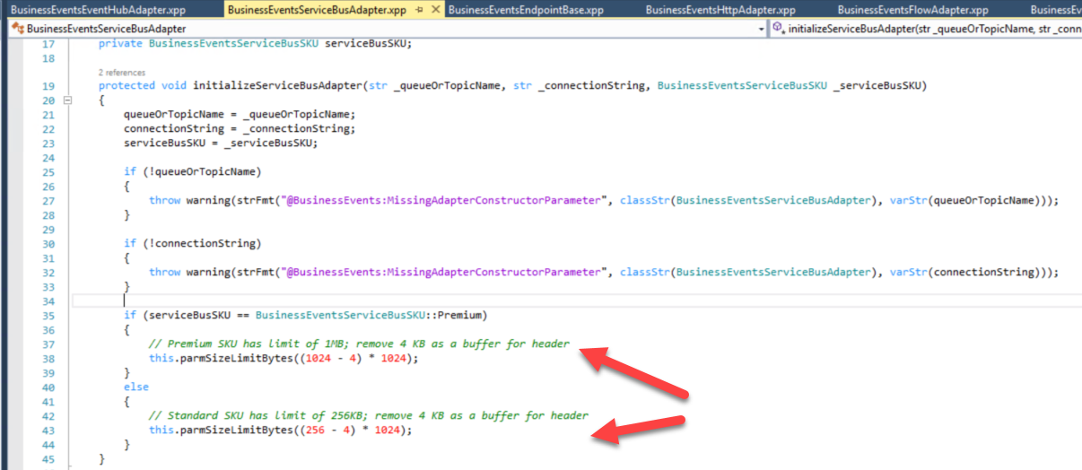 Adventures in Axapta world: Maximum Size for Business Events