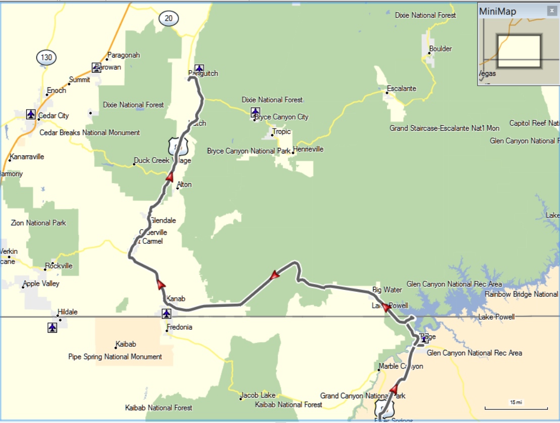 4 Wheel Panguitch Utah Map Map
