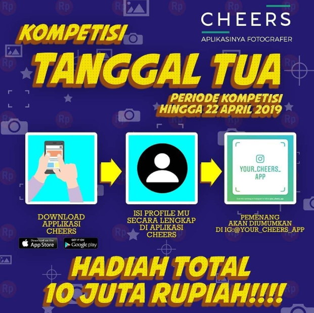 Tanggal Tua Cheers Competition 2019 dari Your Cheers APP
Tanggal Tua Cheers Competition 2019 dari Your Cheers APP