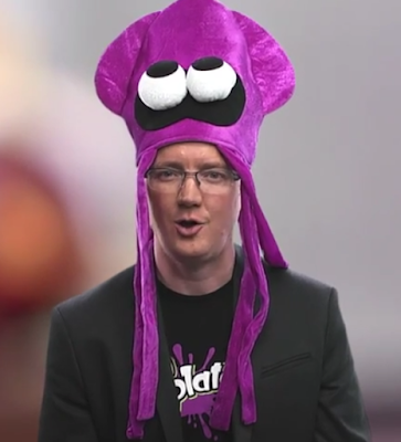 Bill Trinen squid hat Bill Trinen Splatoon squid hat Nintendo Direct micro