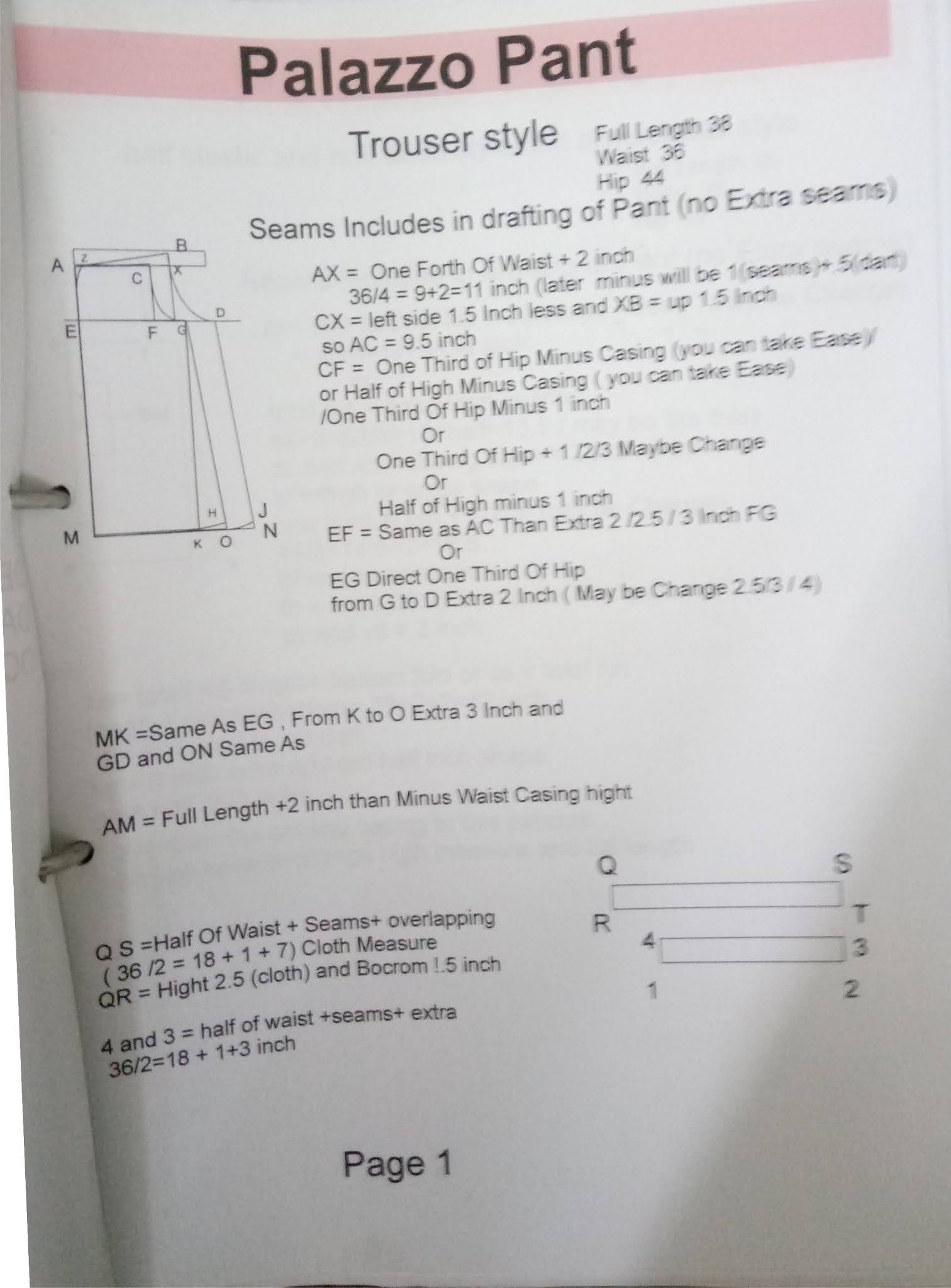 Palazzo Pant Cutting and Stitching Formula What is Palazzo Pant