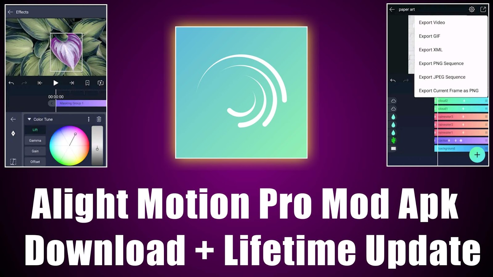 Alight Motion 3.1.4 latest version mod apk download + No watermark