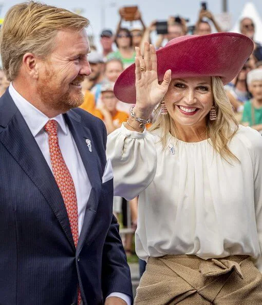 King Willem-Alexander and Queen Maxima, King Philippe and Queen Mathilde at the 75th anniversary of the liberation day event