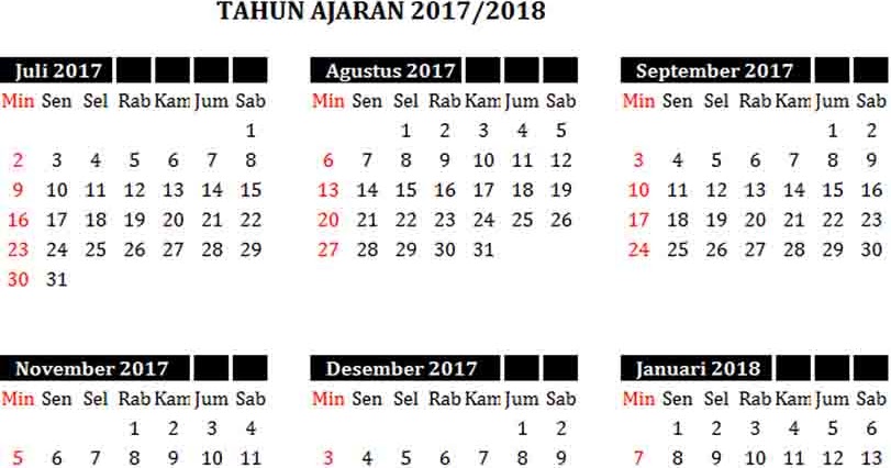 Aplikasi Kalender Pendidikan Untuk Tiap Tahun Ajaran - MATERI KULIAH