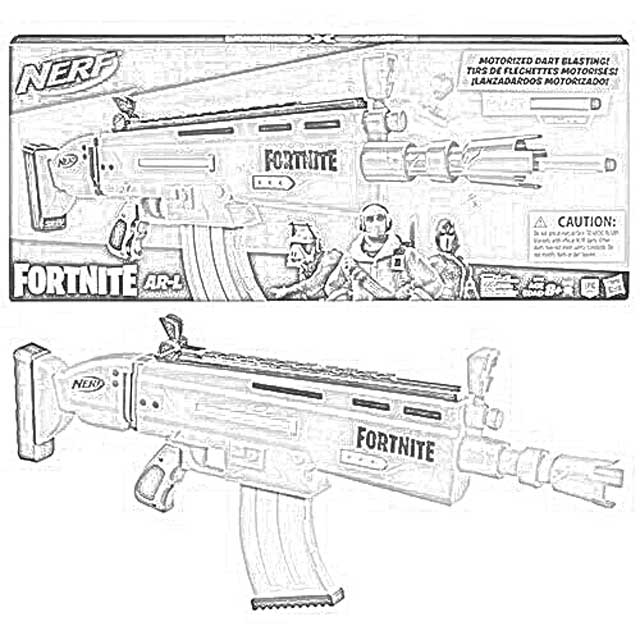 Coloring page Nerf Blasters NERF Logo