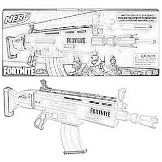 Nerf Fortnite Blaster coloring pages coloring.filminspector.com