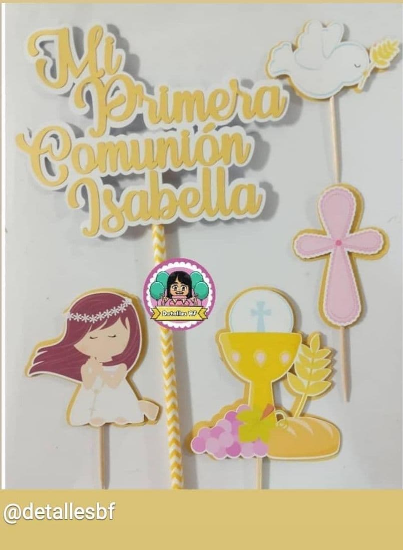 Topper Primera Comunión Isabella Mis Toppers Tus Toppers