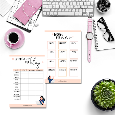 BLOG PLANNER, PLANIFICADOR, PRINT, IMPRIMIR, PDF, ORGANIZAR, OBJETIVOS, POST, ESTADÍSTICAS,