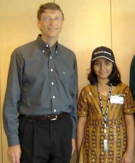 Arfa karim with Bill Gates