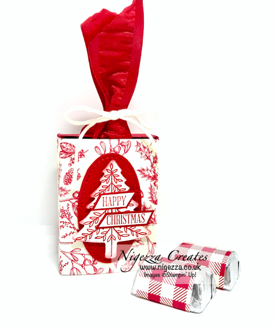 Nigezza Creates with Stampin' Up! Toile Tidings & Hershey Nuggets. Match Box Table Favour