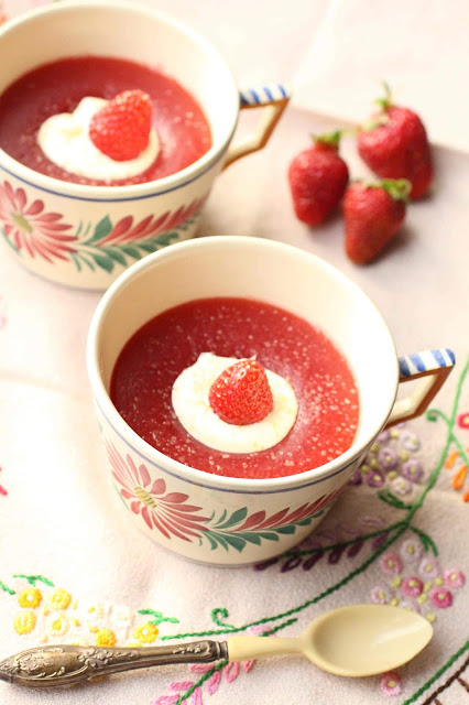 creme dessert aux fraises pologne