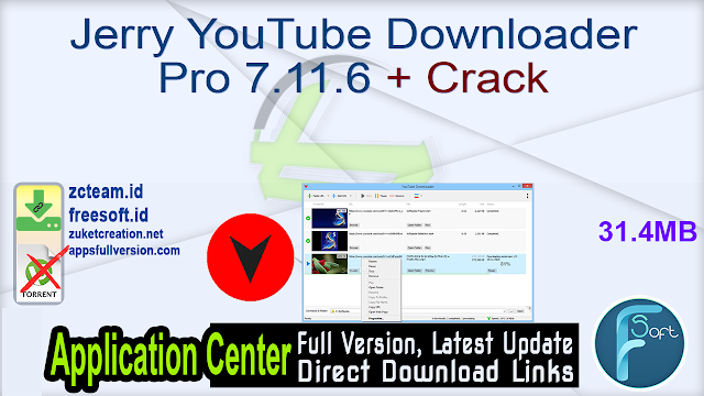 Jerry YouTube Downloader Pro 7.11.6 + Crack_ ZcTeam.id