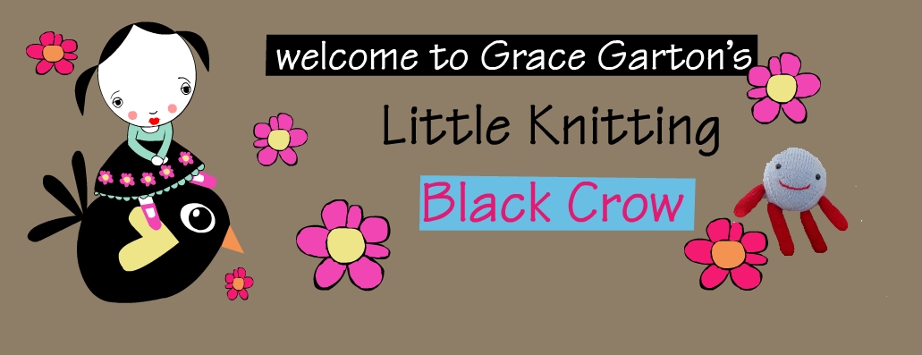 Little Knitting Black Crow, by Grace Garton