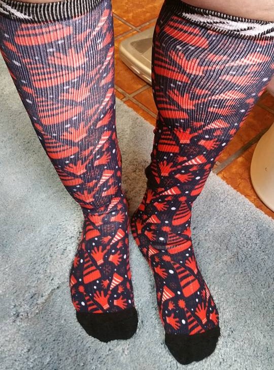 Lefty's Product Review's Christmas 2030mmHg Fancy Compression Socks