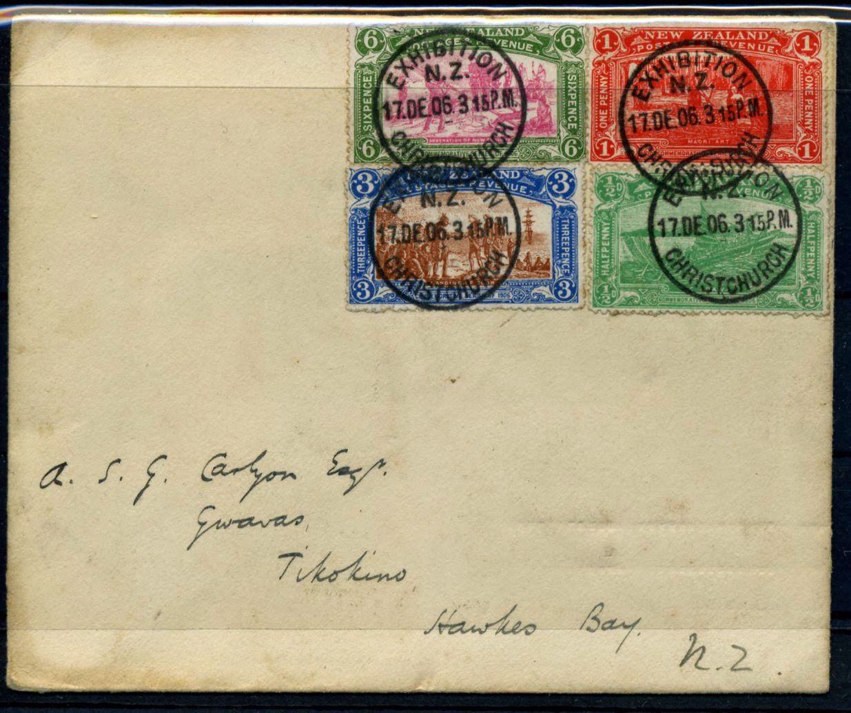 Virtual New Zealand Stamps: 1906 Christchurch Exhibition.
