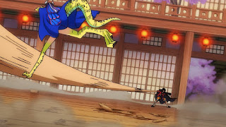 ワンピースアニメ 990話 | 百獣海賊団 飛び六胞 うるティ ルフィ | ONE PIECE Beasts Pirates Ulti vs Luffy