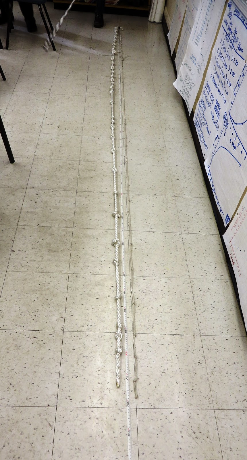 SlamDunkMath: Ropes of Different Thickness and Equal Length - Knot