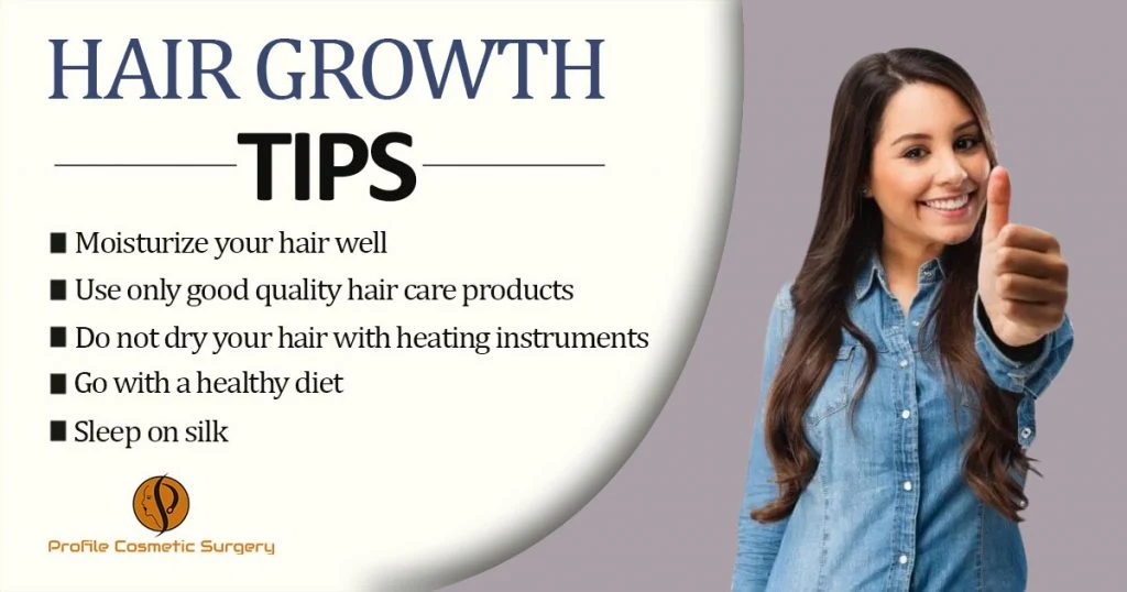 Hair growth tips