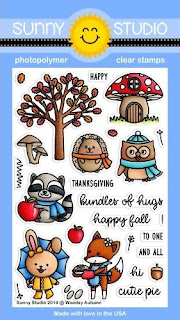 Sunny Studio: Woodsy Autumn Fall Critter 4x6 Clear Photopolymer Stamp Set Sunny Studio: Woodsy Autumn Fall Critter 4x6 Clear Photopolymer Stamp Set