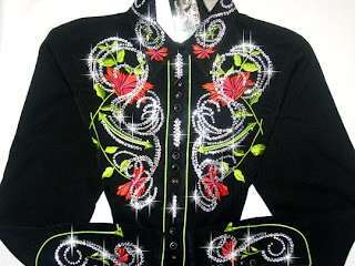Just Fly Designs Western Show Shirt