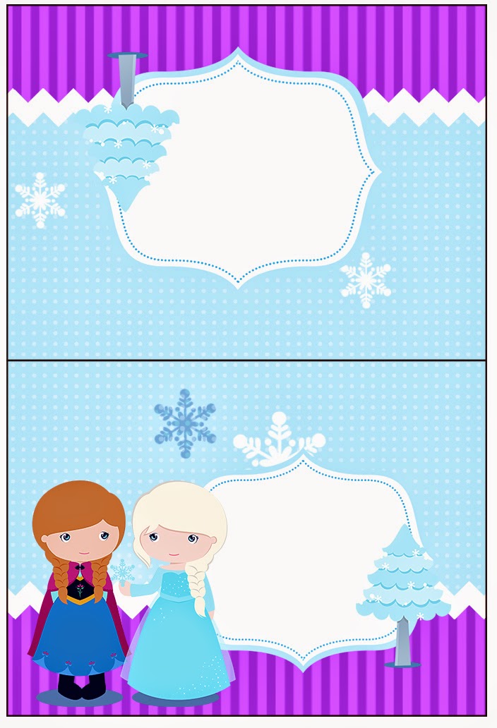 Frozen Niñas en Navidad: Etiquetas Candy Bar para Imprimir Gratis. Etiquetas de Frozen Niñas en Navidad para imprimir gratis.