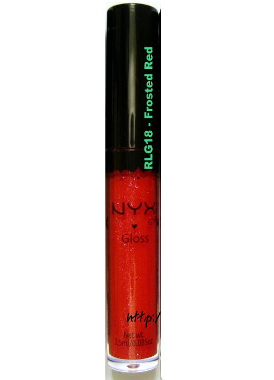 NYX Round Lip Gloss Frosted Red (RLG18) Beauty Essences