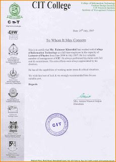 college teaching experience certificate format college teaching experience certificate format