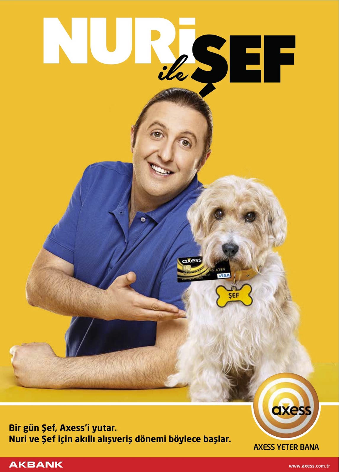 AXESS’İN YENİ REKLAM KAMPANYASINDA AKBANK'IN ZIT İKİZLERİ'NDEN NURİ İLE