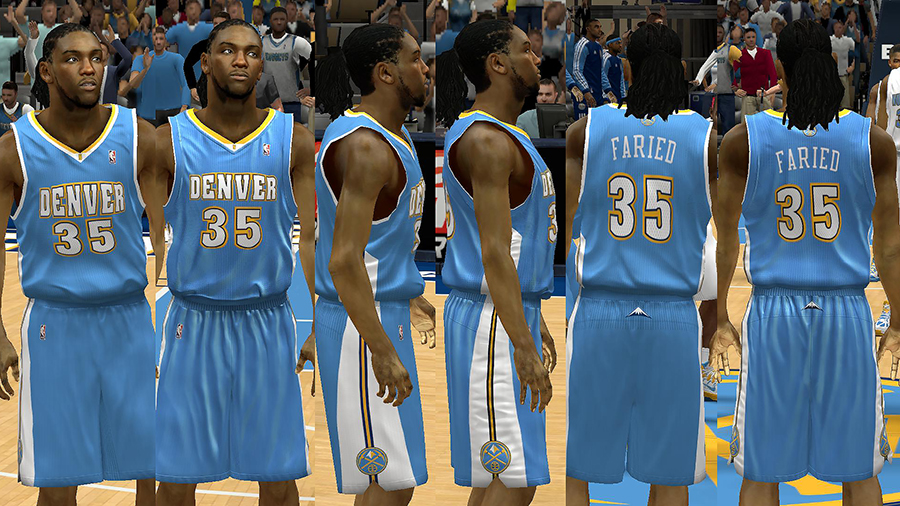 NBA 2K14 Denver Nuggets Jersey Mod Pack