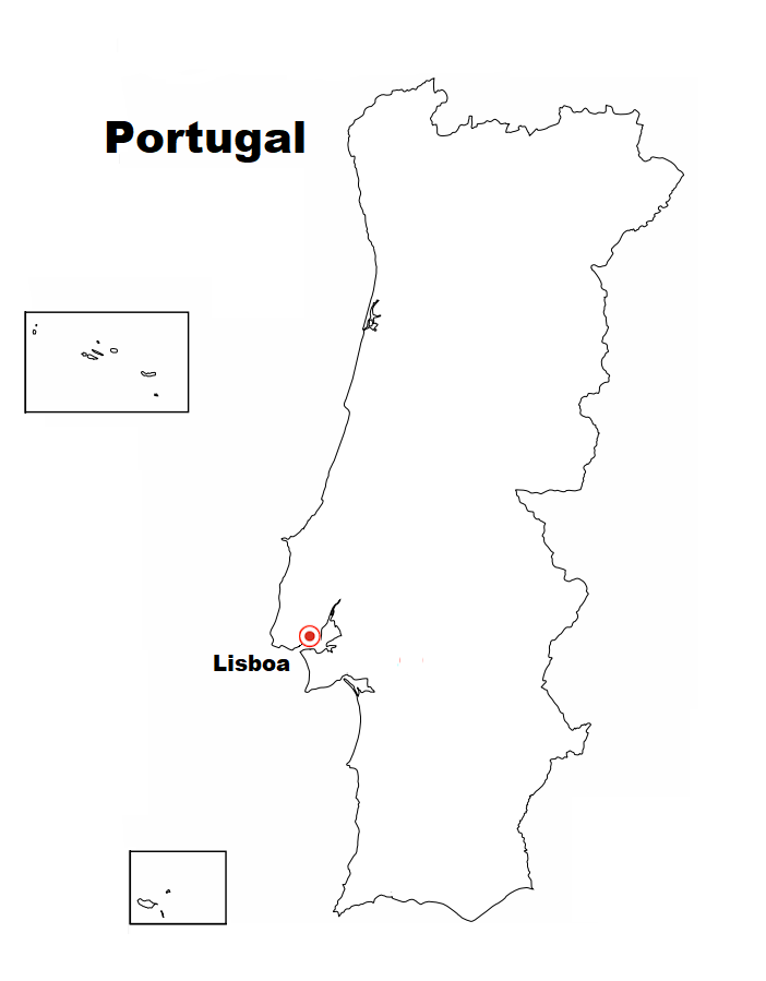 Blog De Geografia Mapa De Portugal Para Imprimir E Colorir