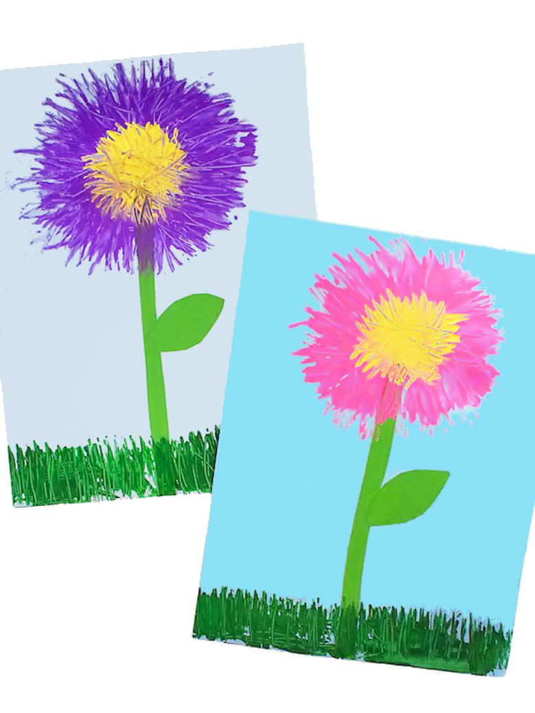 Flower Painting Ideas for Kids - Messy Little Monster