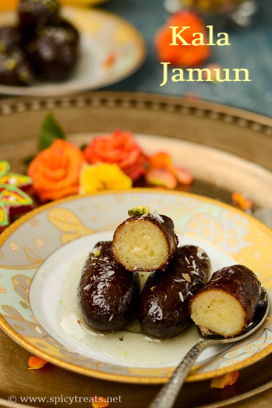 Spicy Treats Kala Jamun Recipe Kala Jamun Easy Diwali Sweet Recipe