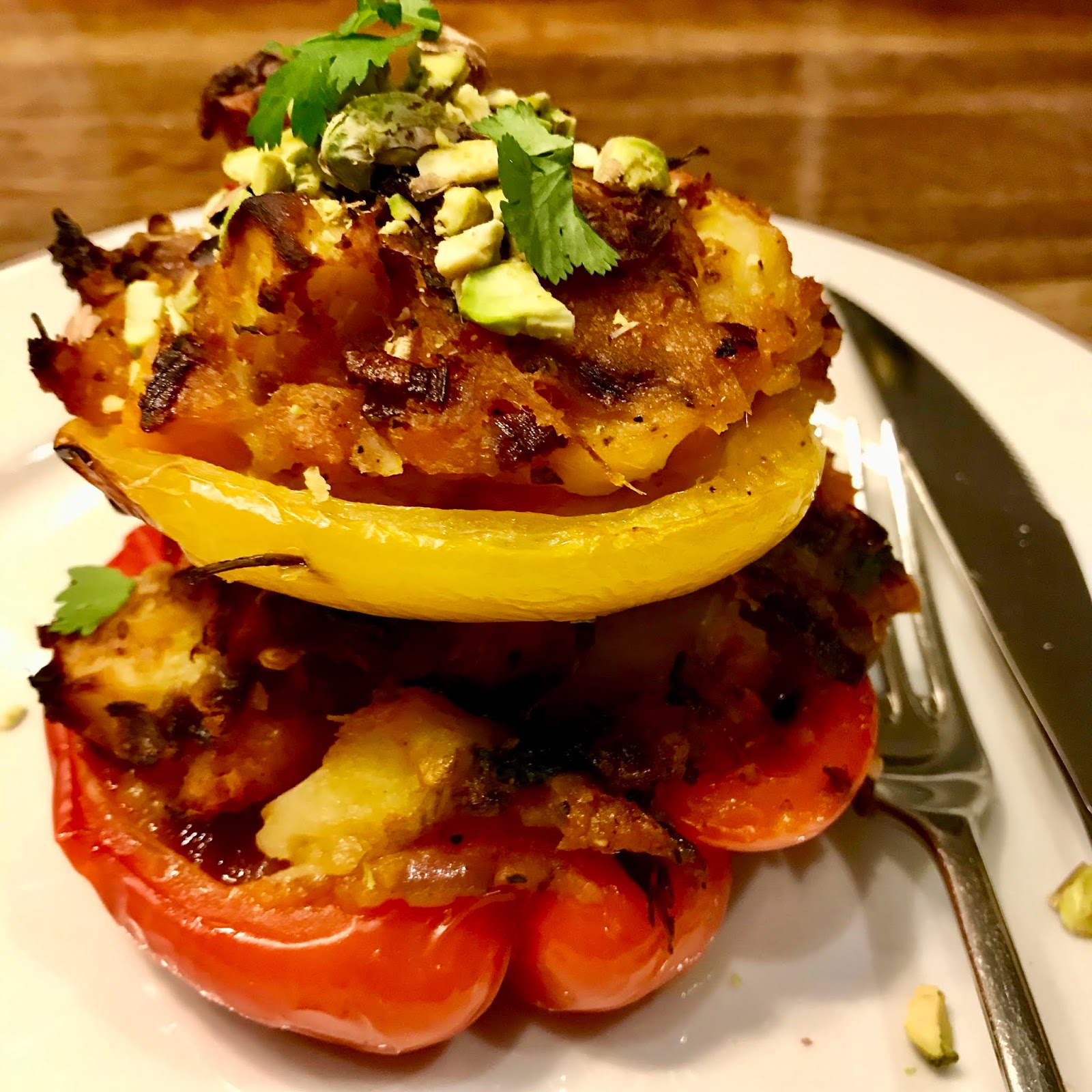 Jamie Oliver's Masala Stuffed Peppers