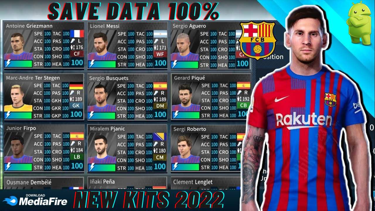 Download DLS 21 Barcelona profile.dat KITS 2022 Unlimited Coins Games