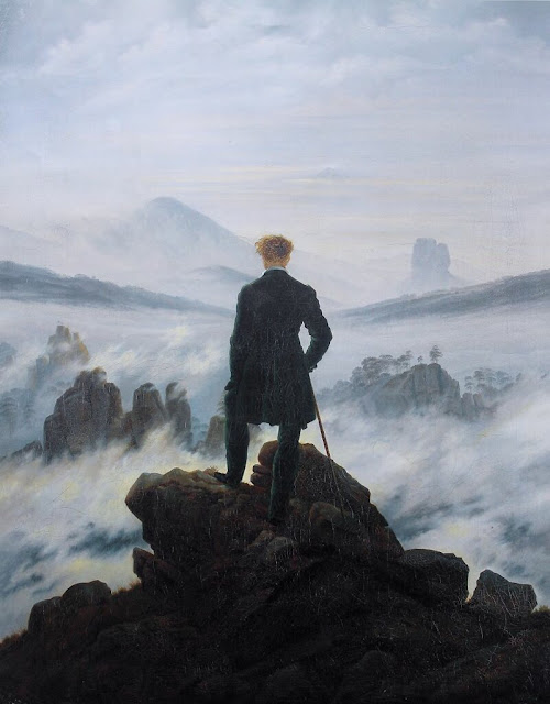"Странник над морем тумана",  Каспар Давид Фридрих, 1818 г.