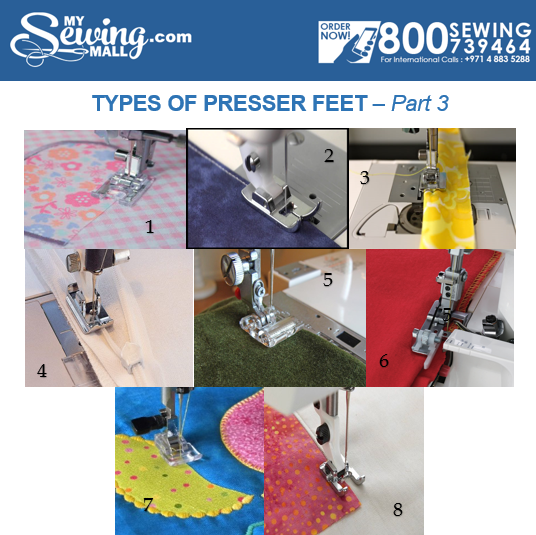Types of Presser Feet Part 3