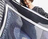 Foulard bleu Mii