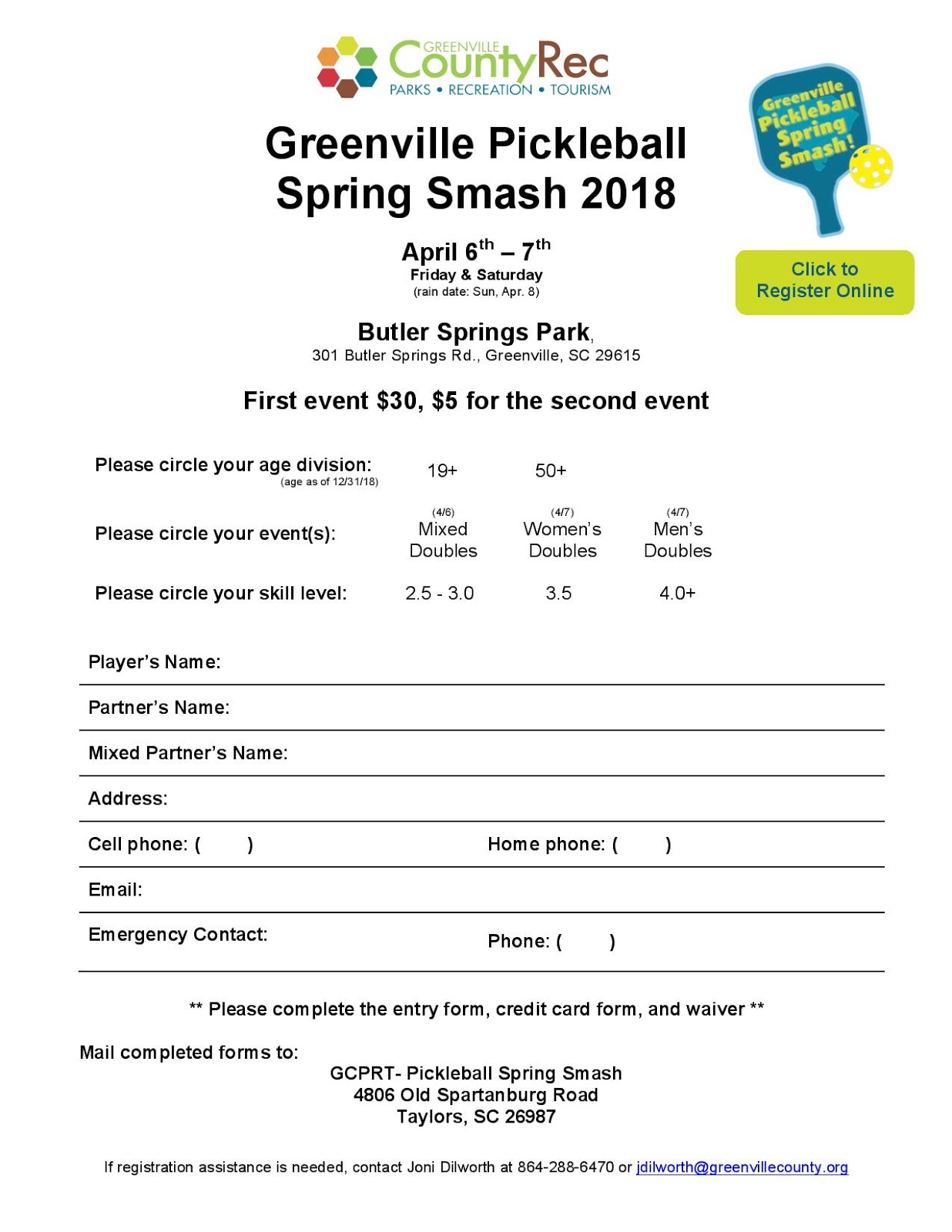 A Pickleball Life Greenville Pickleball Spring Smash