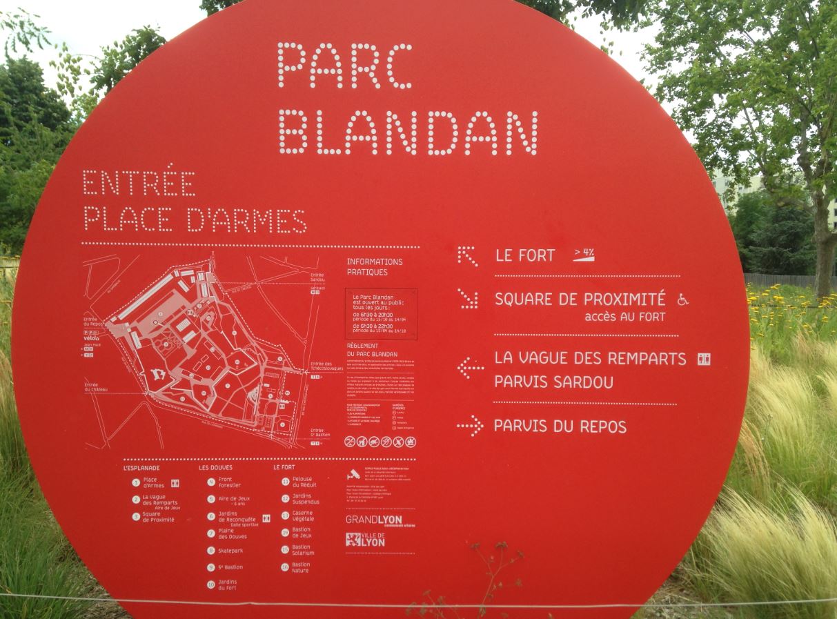 Plan parc Blandan Plan parc Blandan