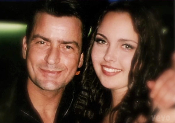 Charlie Sheen and his daughter Cassandra jade Estevez 