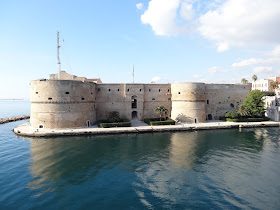 The Castello Aragonese is a landmark in Taranto