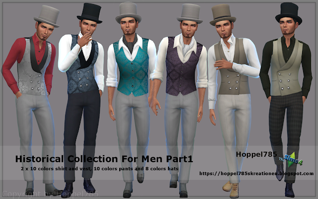 TS4 Fashion: Historical Collection For Men Part1 by Hoppel785