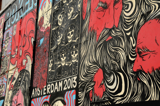 details of street art piece by broken fingaz in amsterdam 2