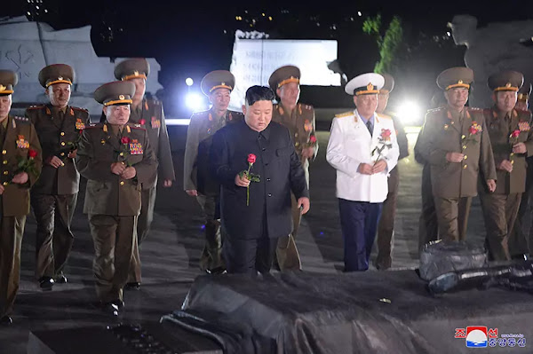 Kim Jong Un pays tributes to Fatherland Liberation War martyrs