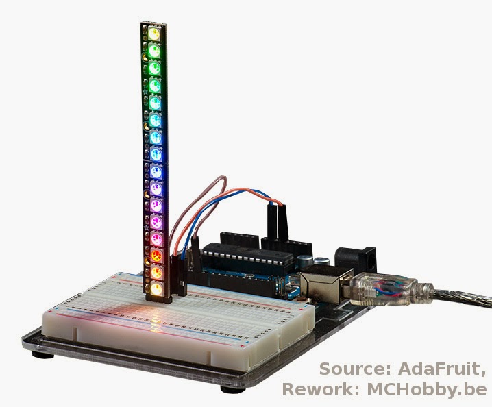 Les rubans NeoPixel à 60 et 144 Leds par mètre MCHobby