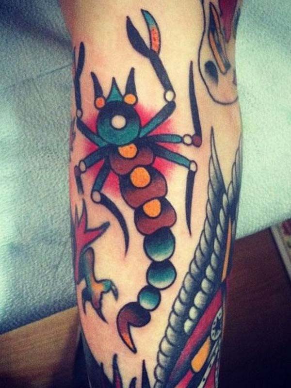 colorful scorpion tattoo colorful scorpion tattoo