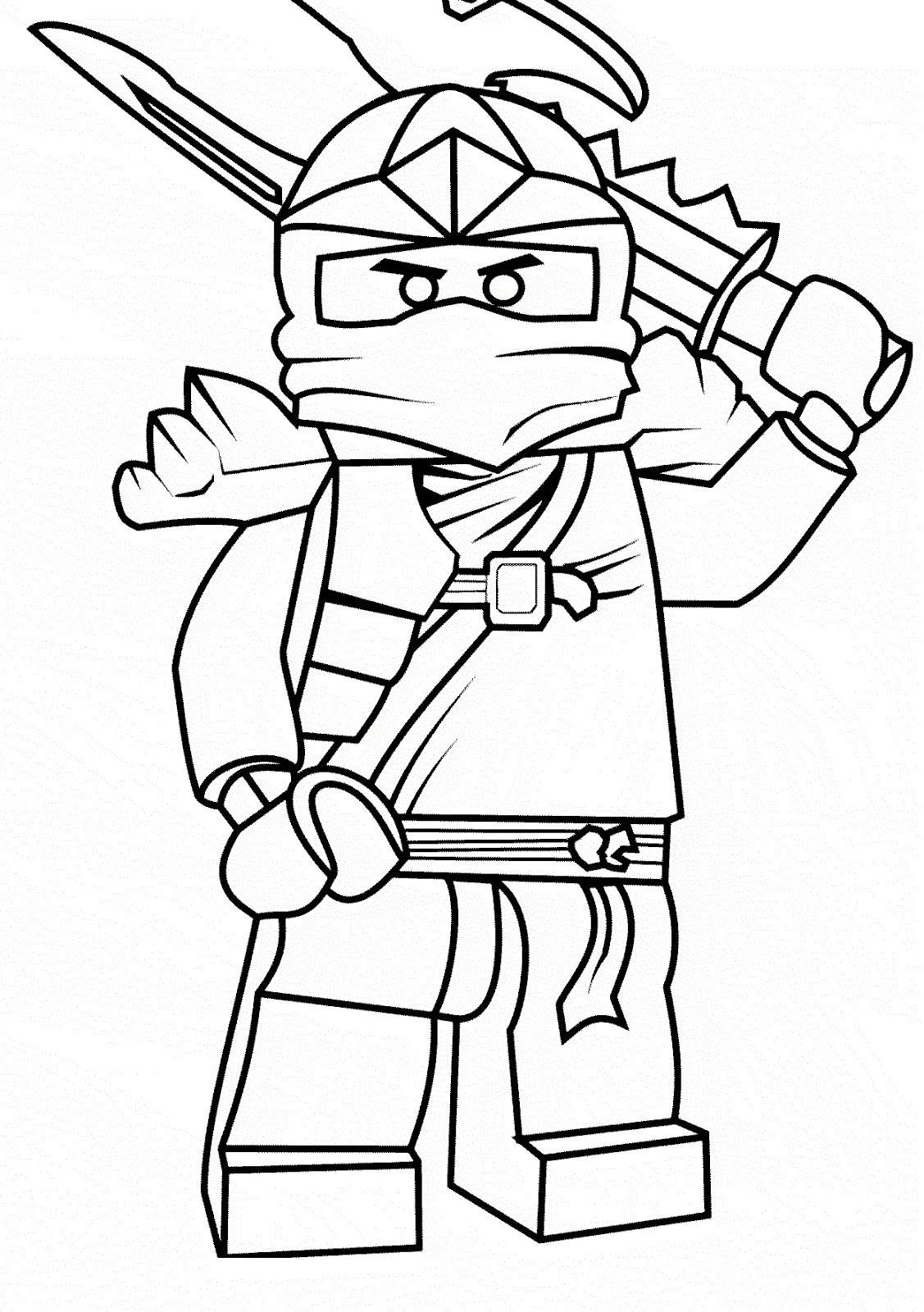 Desenho e Imagem Ninjago Ninja para Colorir e Imprimir Grátis para Adultos  e Crianças 