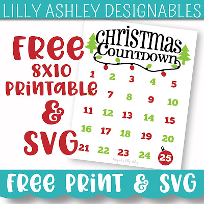 Make It Create Free Cut Files And Printables Revisit Free Christmas Countdown Printable And Svg
